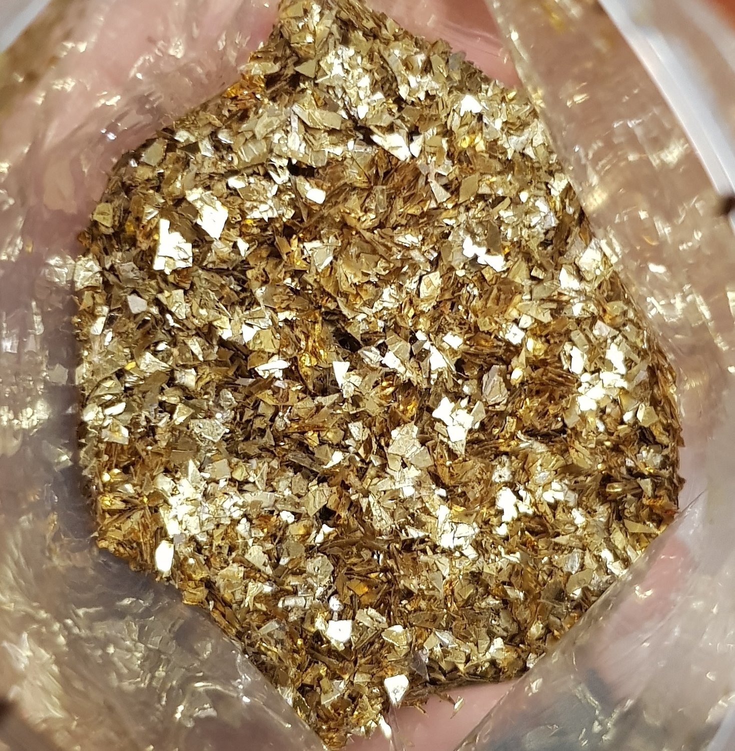 Gold Chunky Glitter Flakes 200g