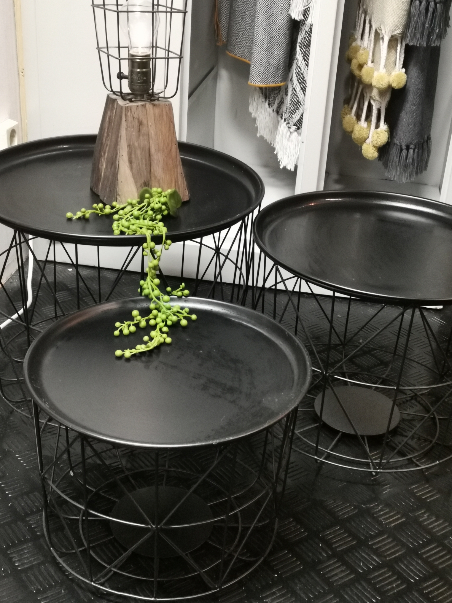 Draadmanden tafel Set van 3 01684