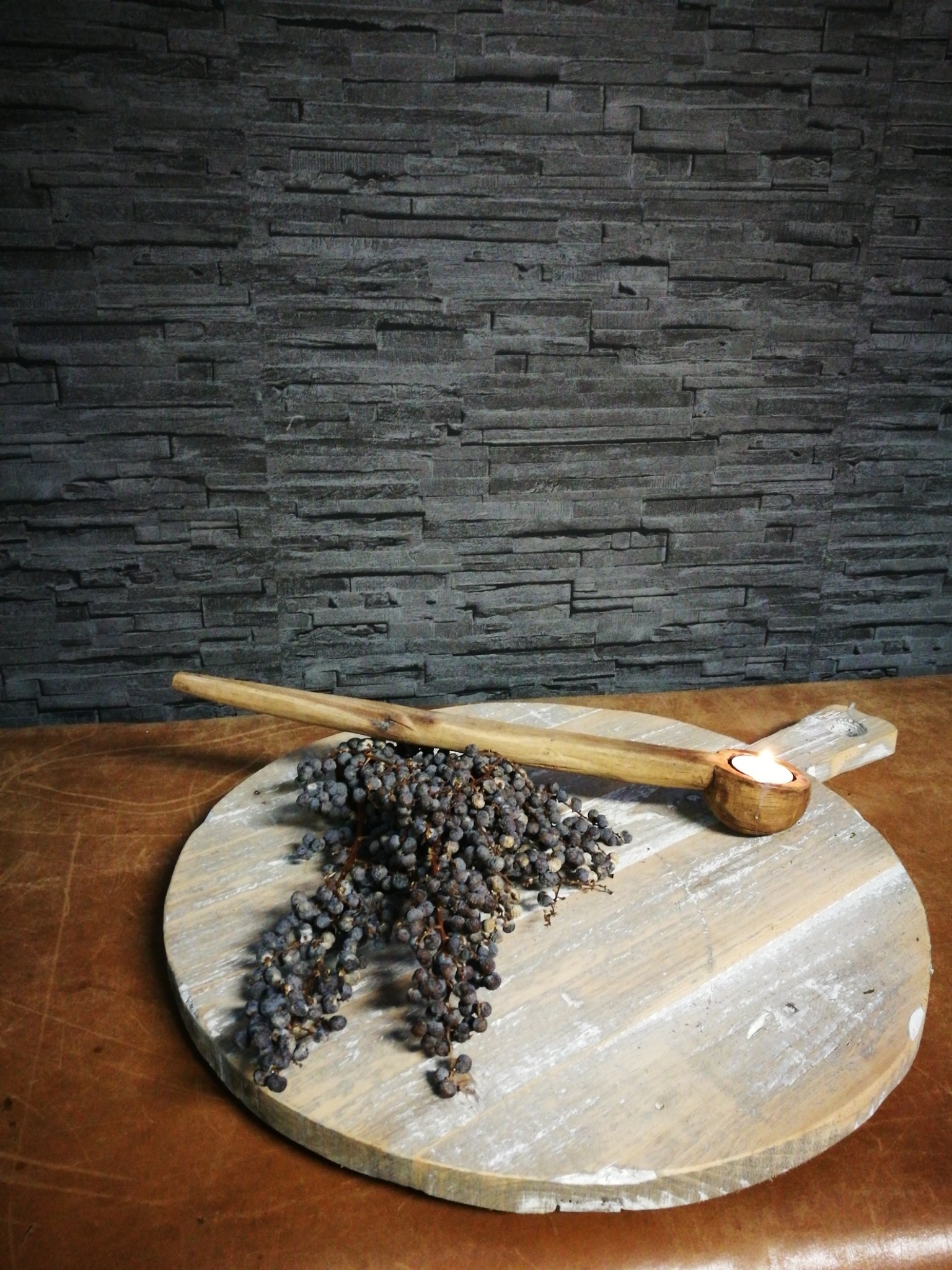 Houten broodplank, rond model 00325