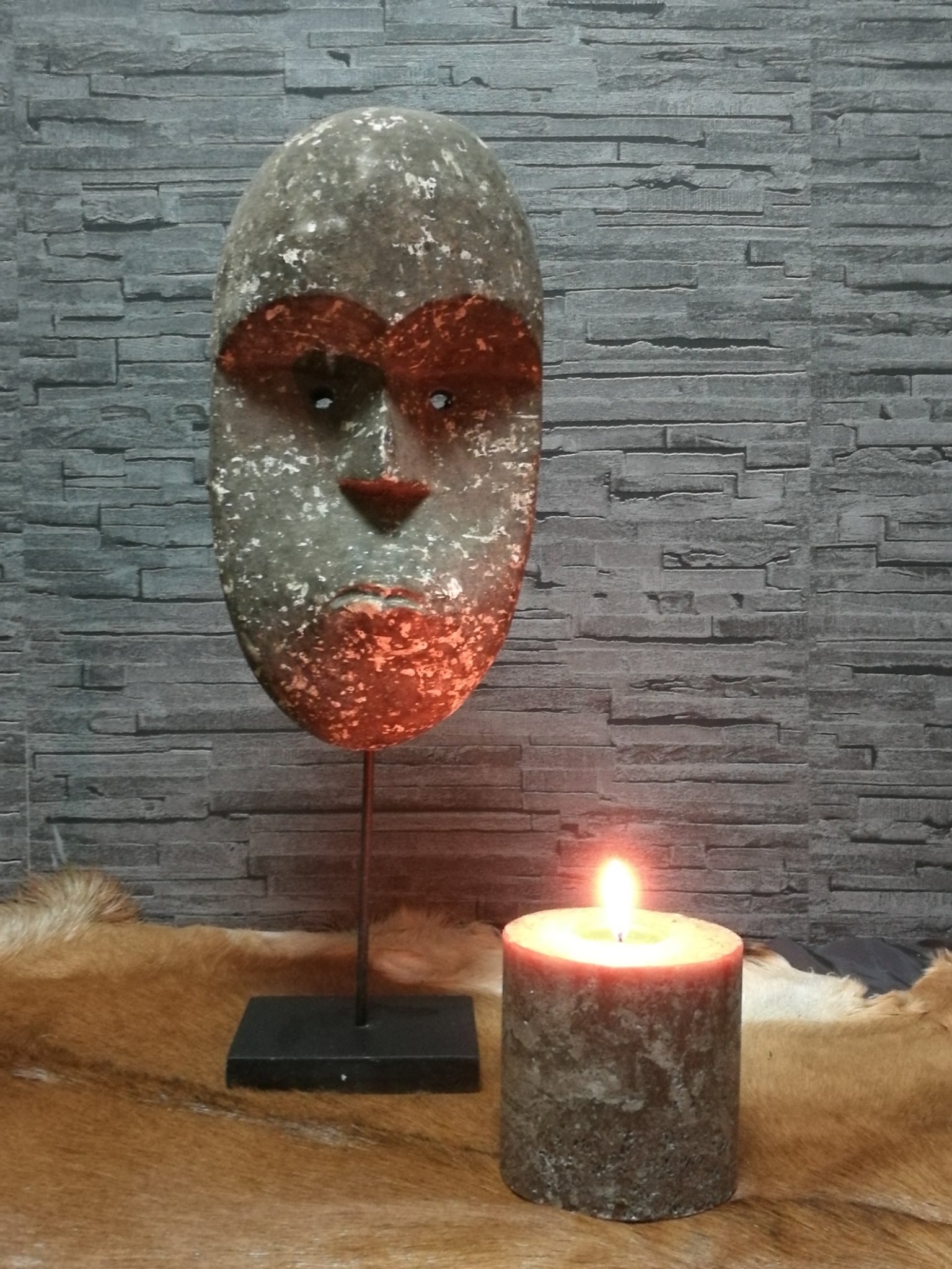 Houten sober gezicht 01003