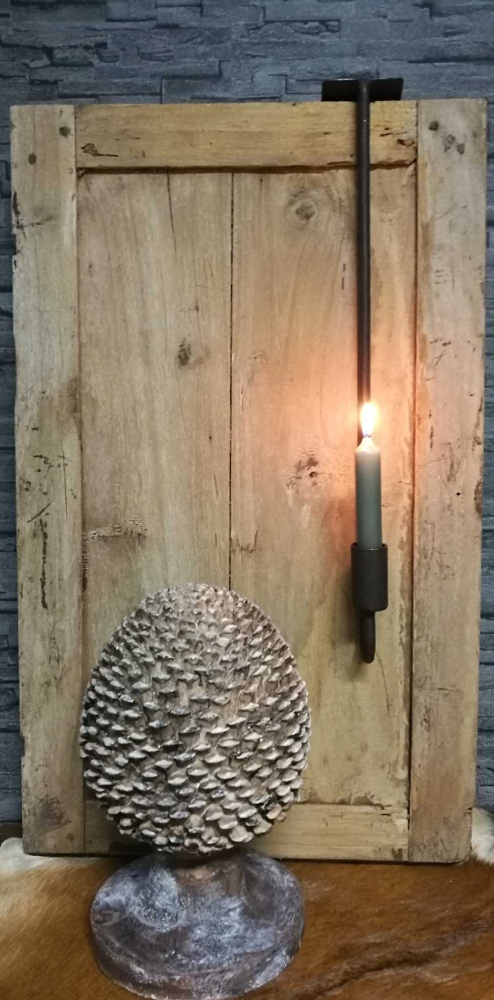 Luik glashaak voor kaars 01388
