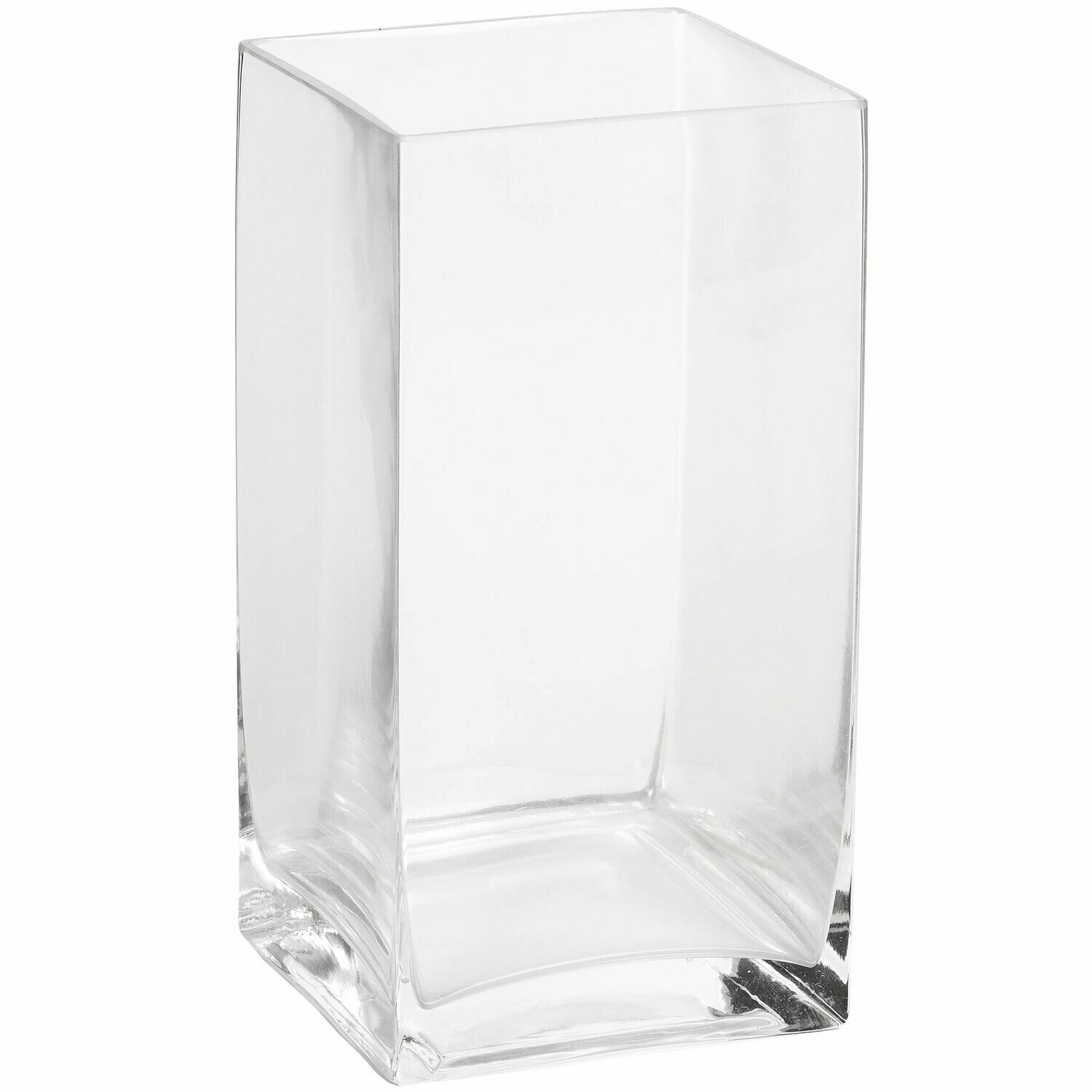 Large Square Glass Vase