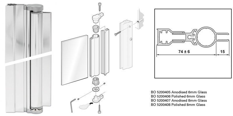 Bohle Aqua Glass Shower Door Hinges Frameless Glass Door Hinges