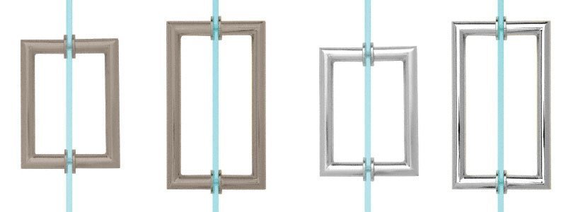 Mt Series Round Tubing Mitred Corner Back To Back Glass Shower