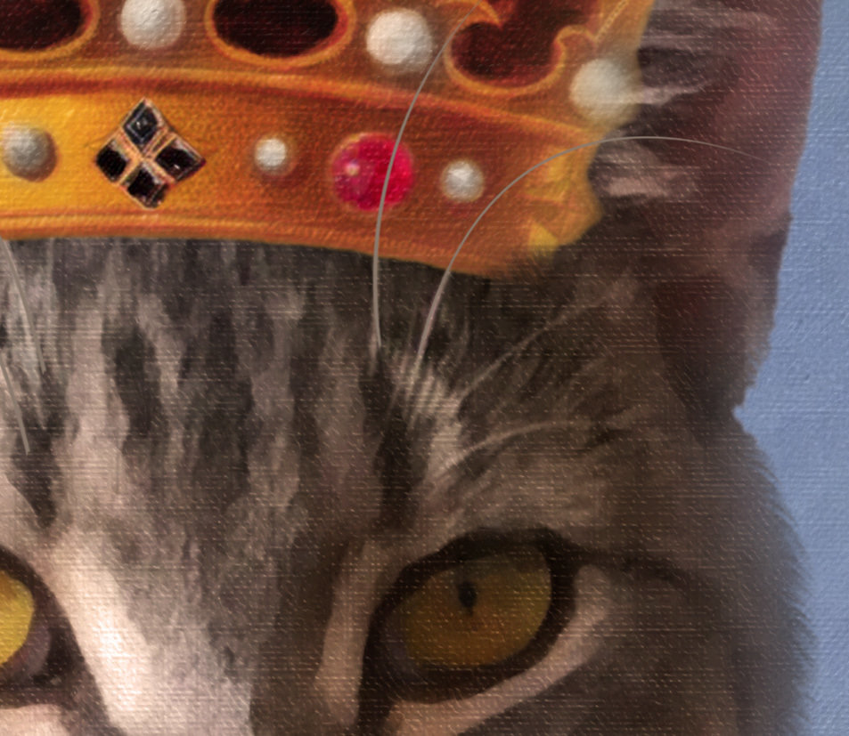 King Cat Portrait- Texture