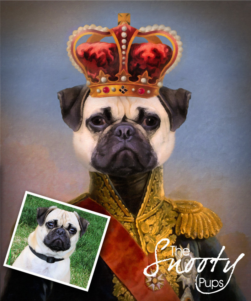 King 2 Custom Dog Portrait 00091