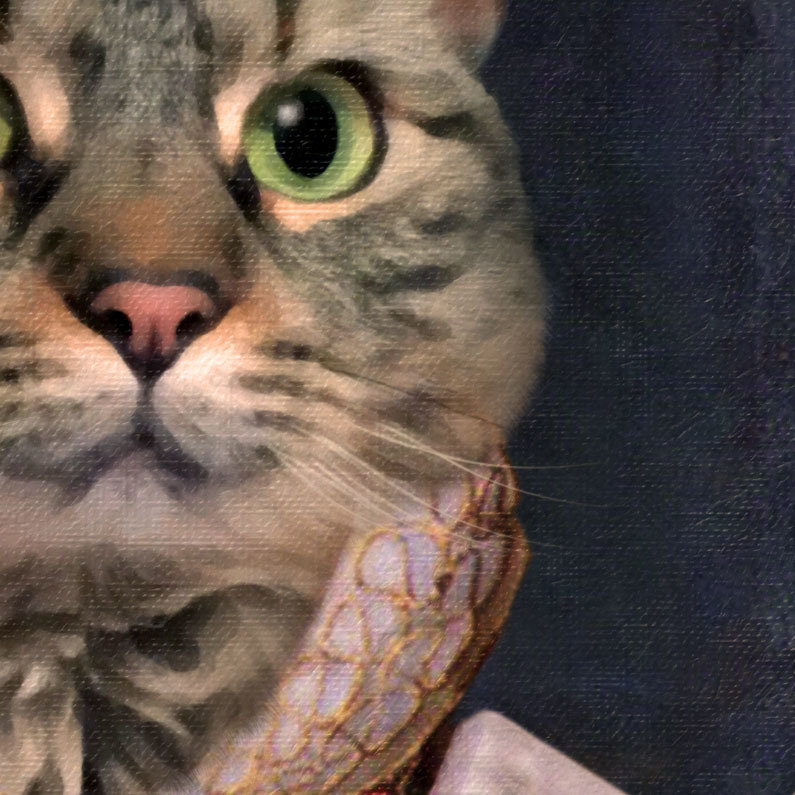 King & Queen Couple Portrait Cat Portrait