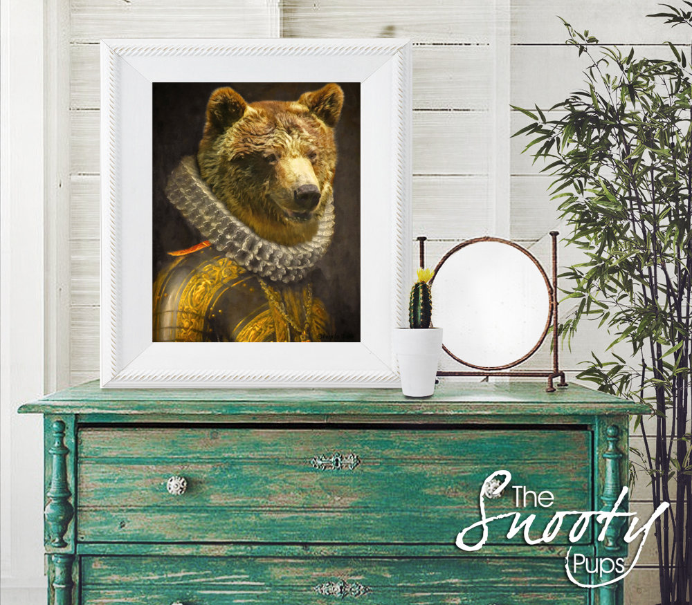 Bear Picture, Bear Portrait, Bear Print