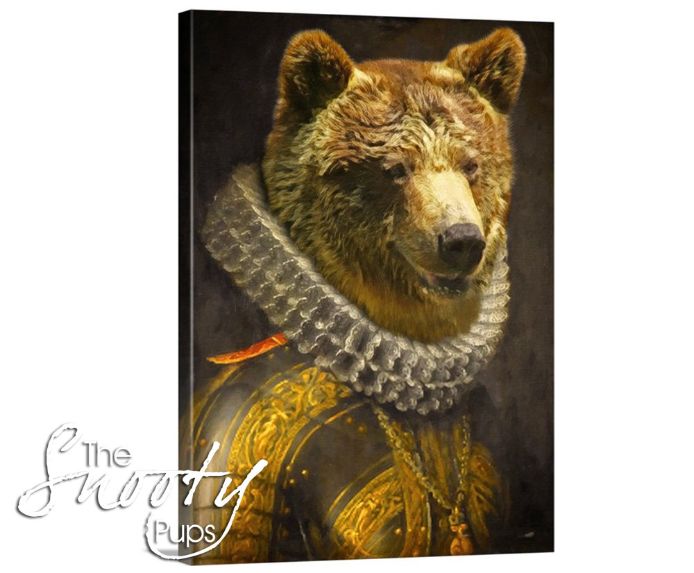 Bear Picture, Bear Portrait, Bear Print