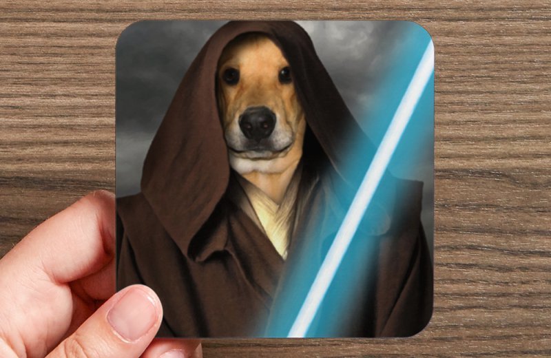 Custom Pet Portrait Coasters 00121