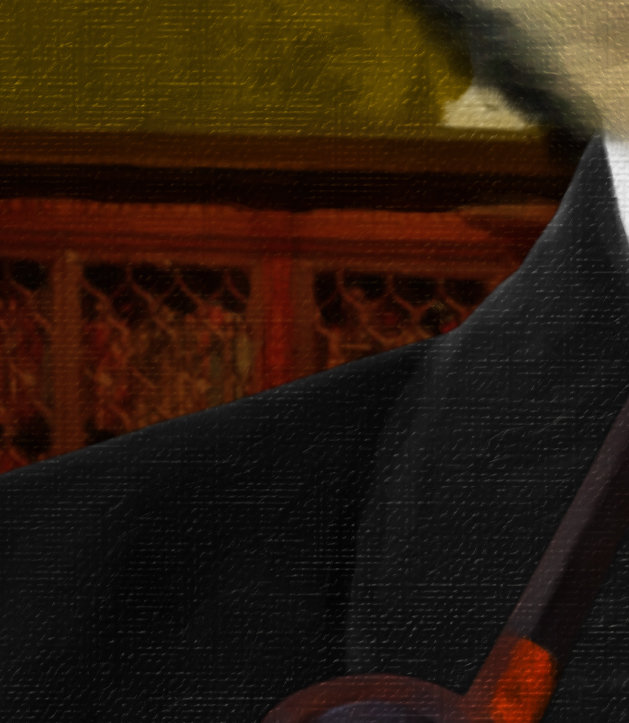 Smoking Jacket Custom Dog Portrait
