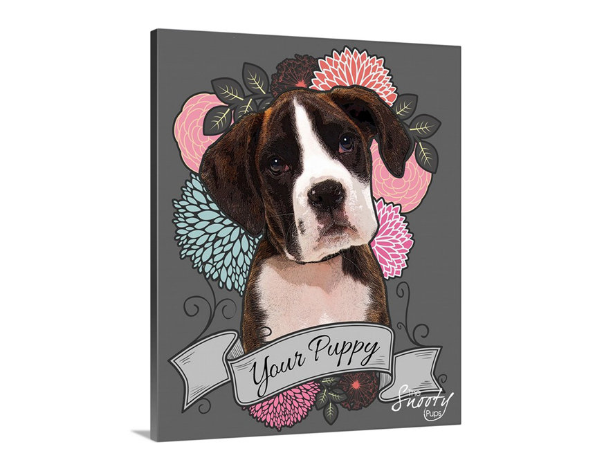 Tattoo Style Custom Dog Portrait