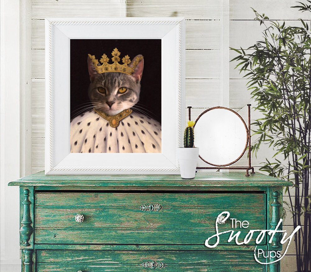 King Custom Cat Portrait