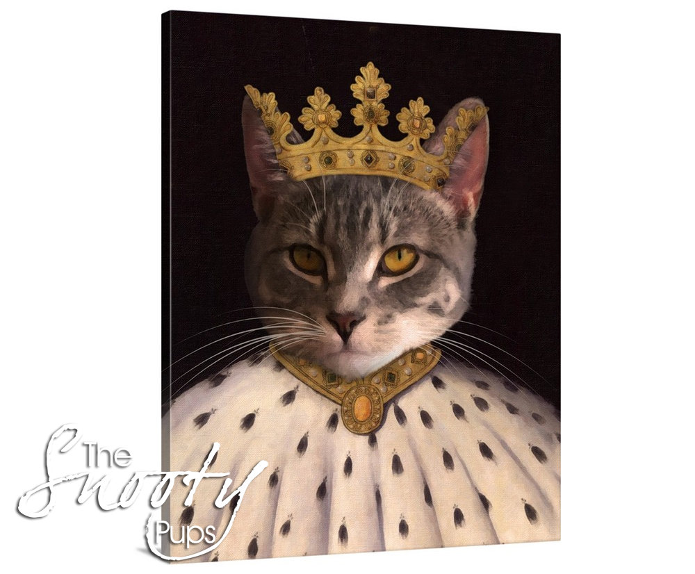 King Custom Cat Portrait