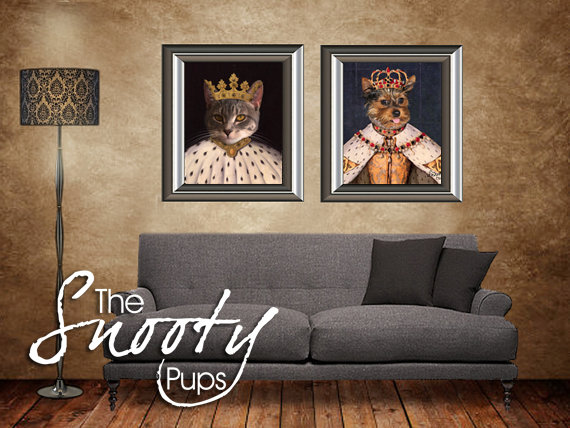 King Custom Cat Portrait