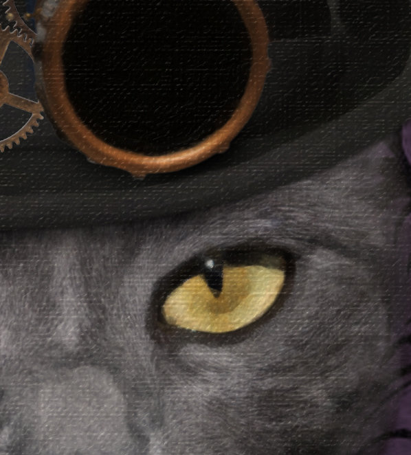 Steampunk Cat portrait