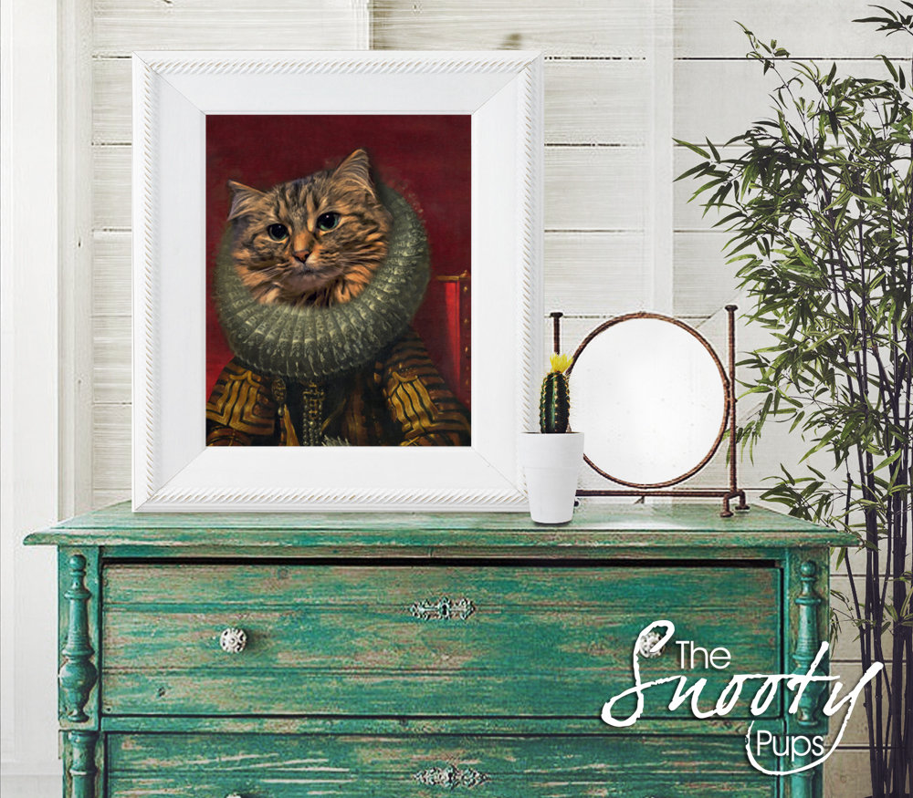Victorian Custom Cat Portrait