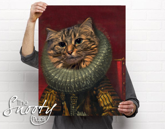 Victorian Custom Cat Portrait