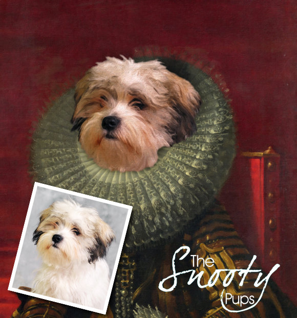 Victorian Custom Dog Portrait 00149