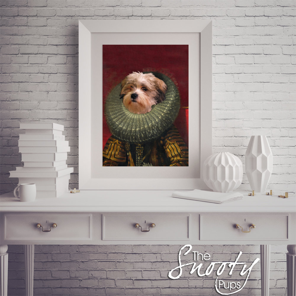 Victorian Custom Dog Portrait