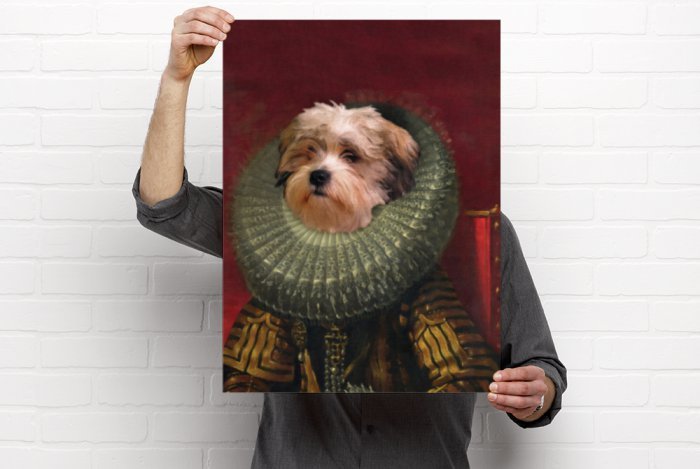 Victorian Custom Dog Portrait