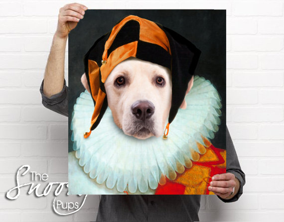 Jester Hat Pet Portrait