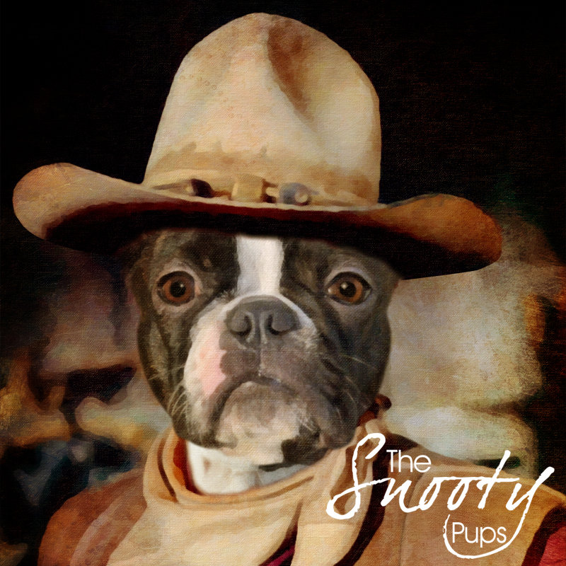 Dog Wayne Cowboy Custom Dog Portrait 00077