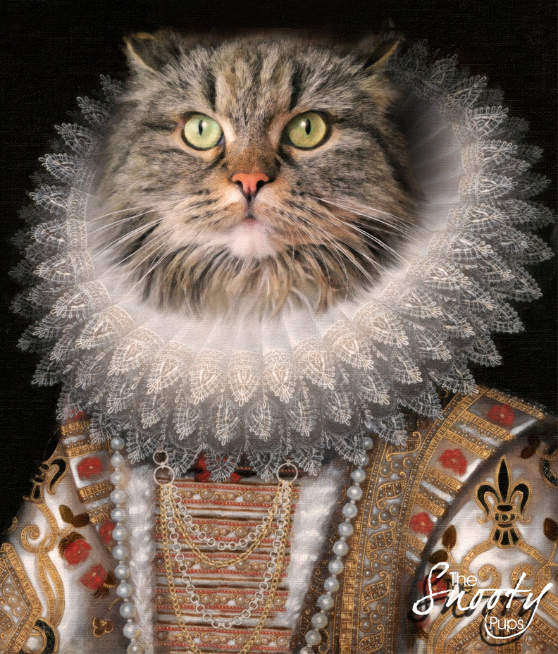 Queen Nola Custom Cat Portrait 00142