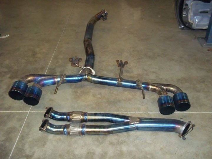 Nissan GTR R35 GTR Titan Full Titanium Cat Back + Y Pipe 102 mm Race Version