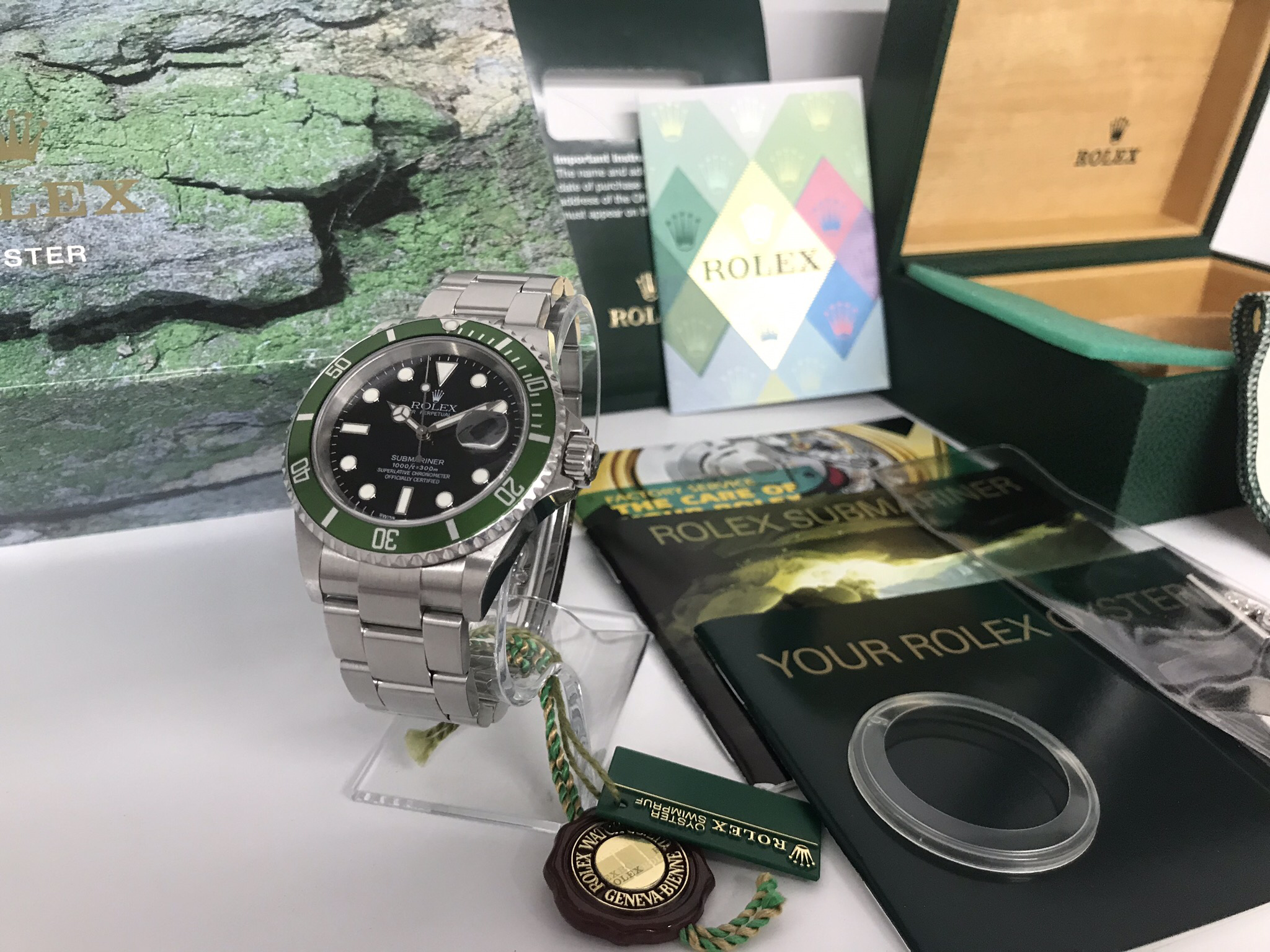 -Sold- 8/5/19 Rolex Submariner 16610LV Flat 4 Anniversary F Serial Number