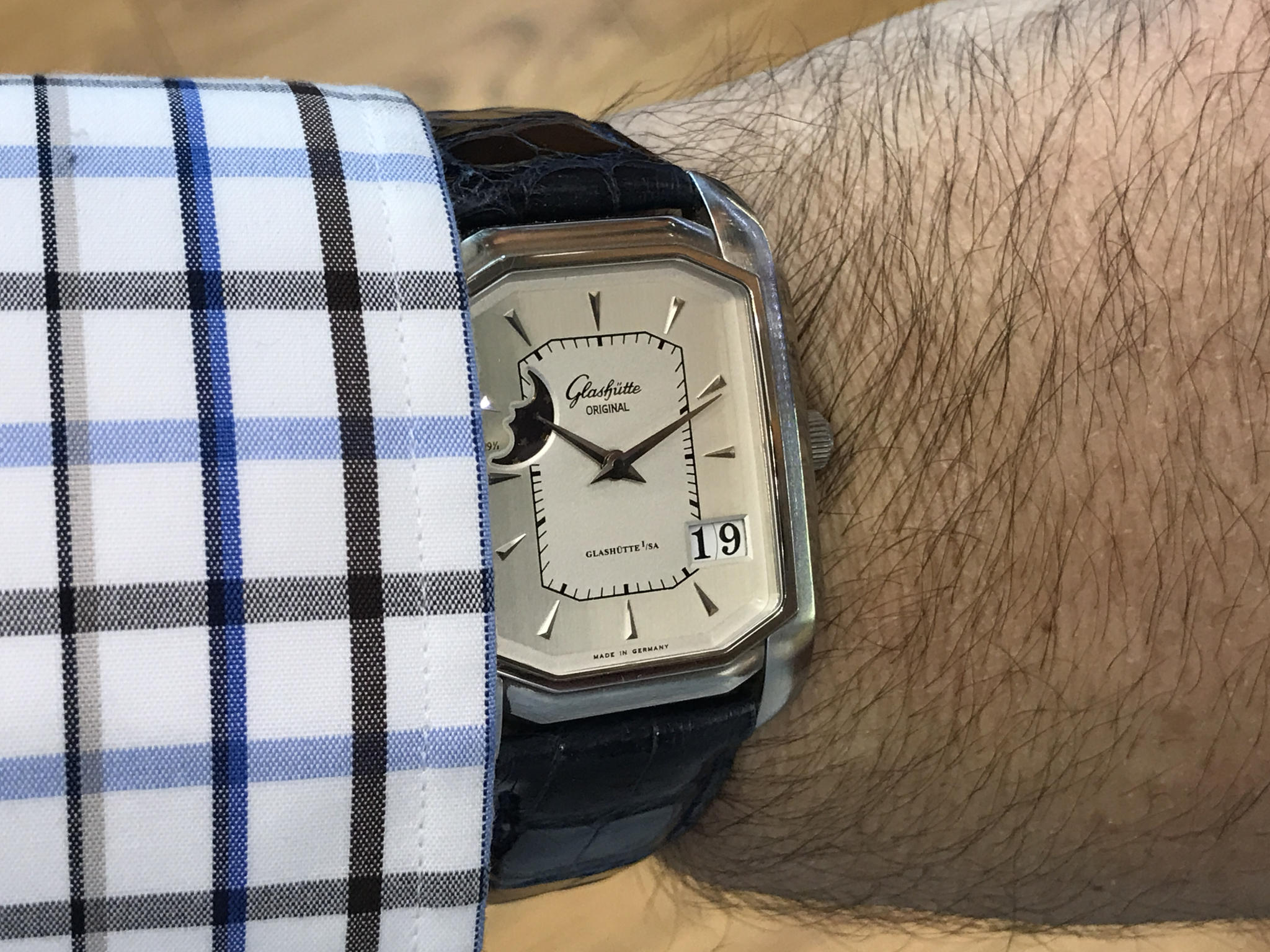Glashutte Senator Karree moonphase