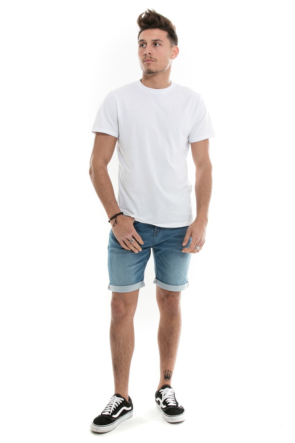Short joggjean WAXX, Pacific bleu délavé wax-S19 short joggjean washed blue