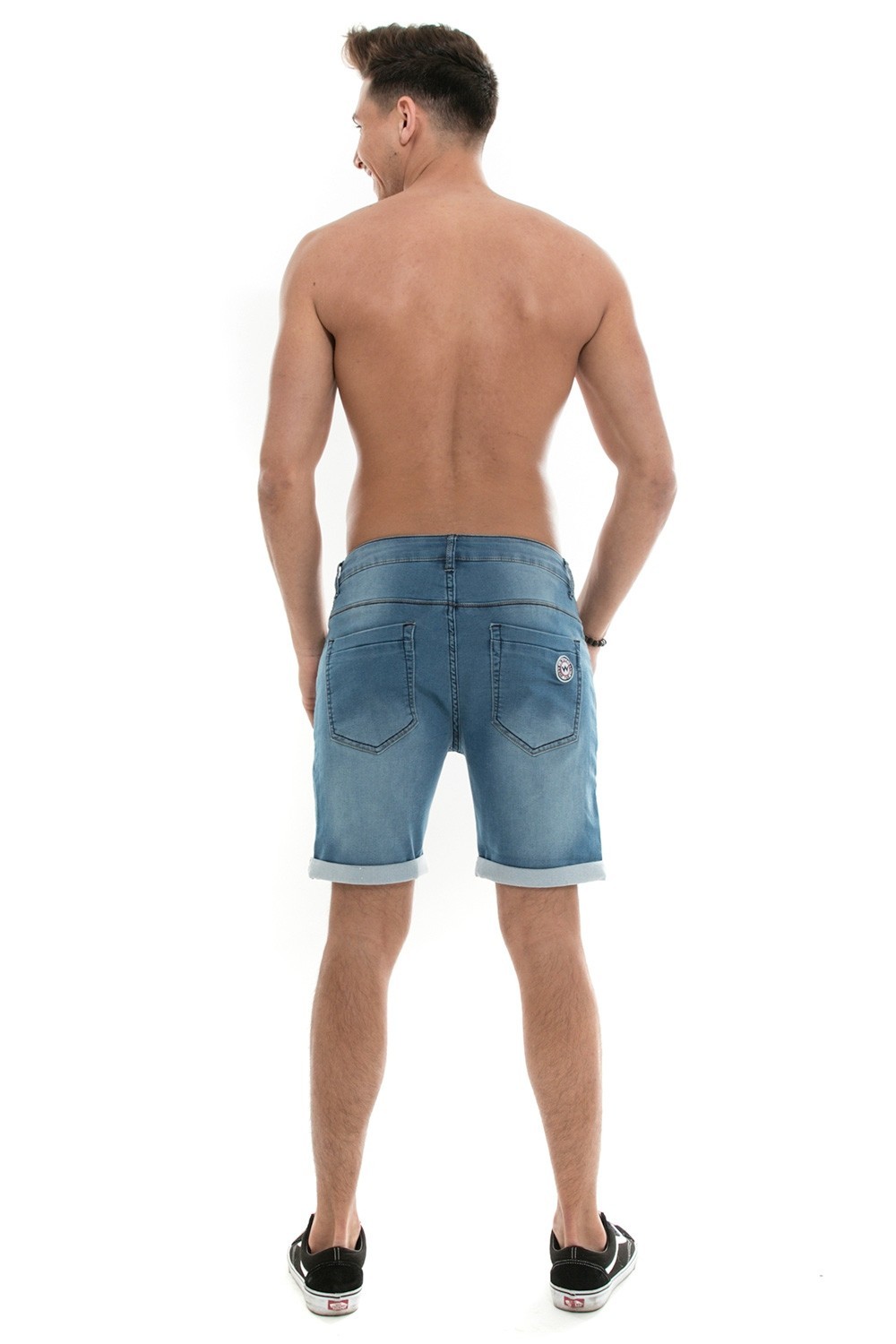 Short joggjean WAXX, Pacific bleu délavé