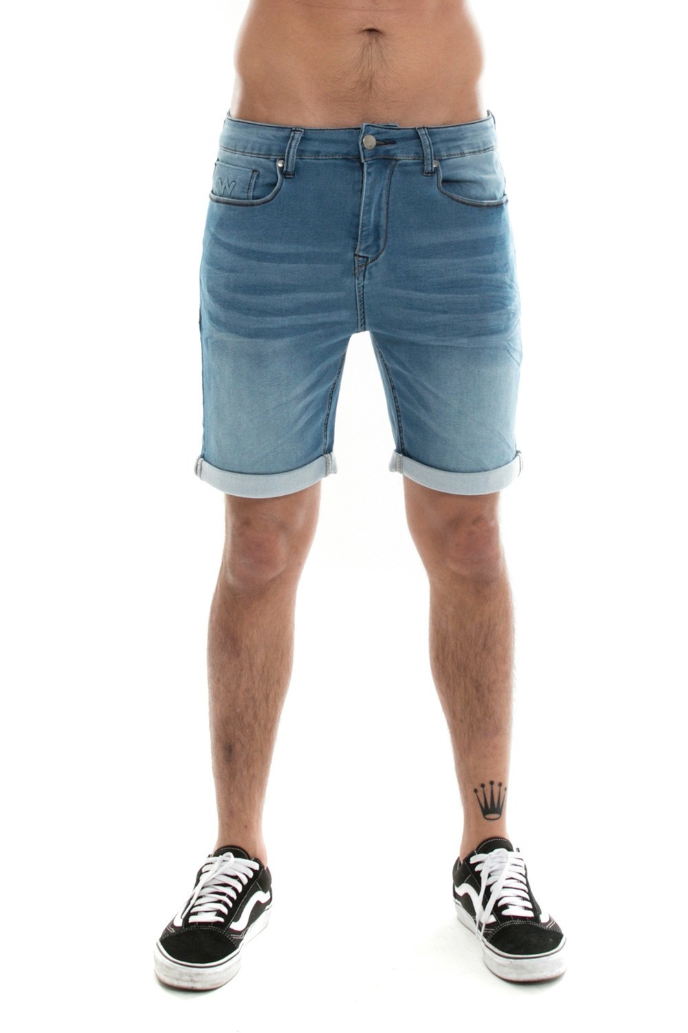 Short joggjean WAXX, Pacific bleu délavé