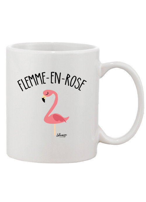 Mug en céramique SHAMAN "Flemme en rose" shaman-mug-flemme en rose