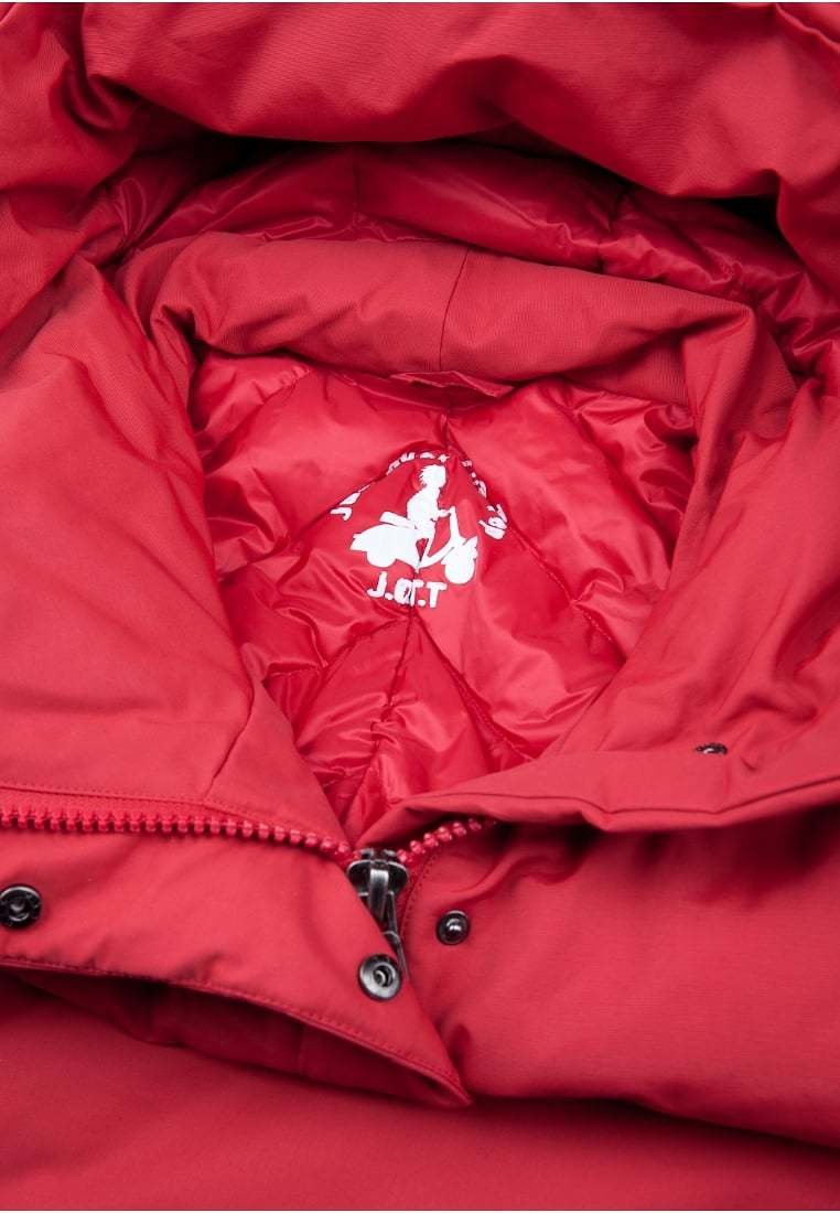 Doudoune femme Grand froid JOTT modèle Cognac rouge
