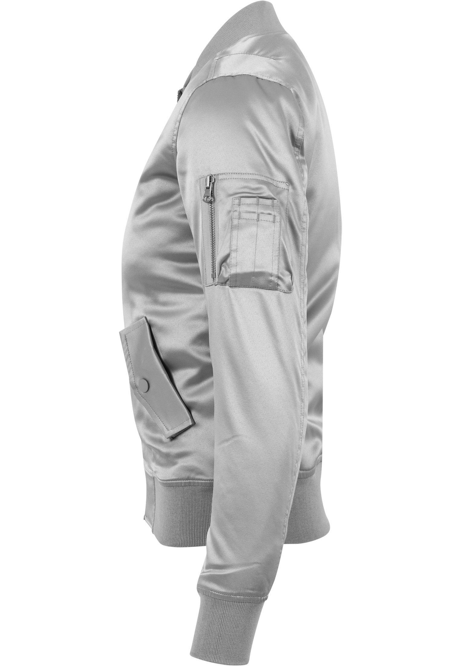 Bomber satin femme gris argenté URBAN CLASSICS