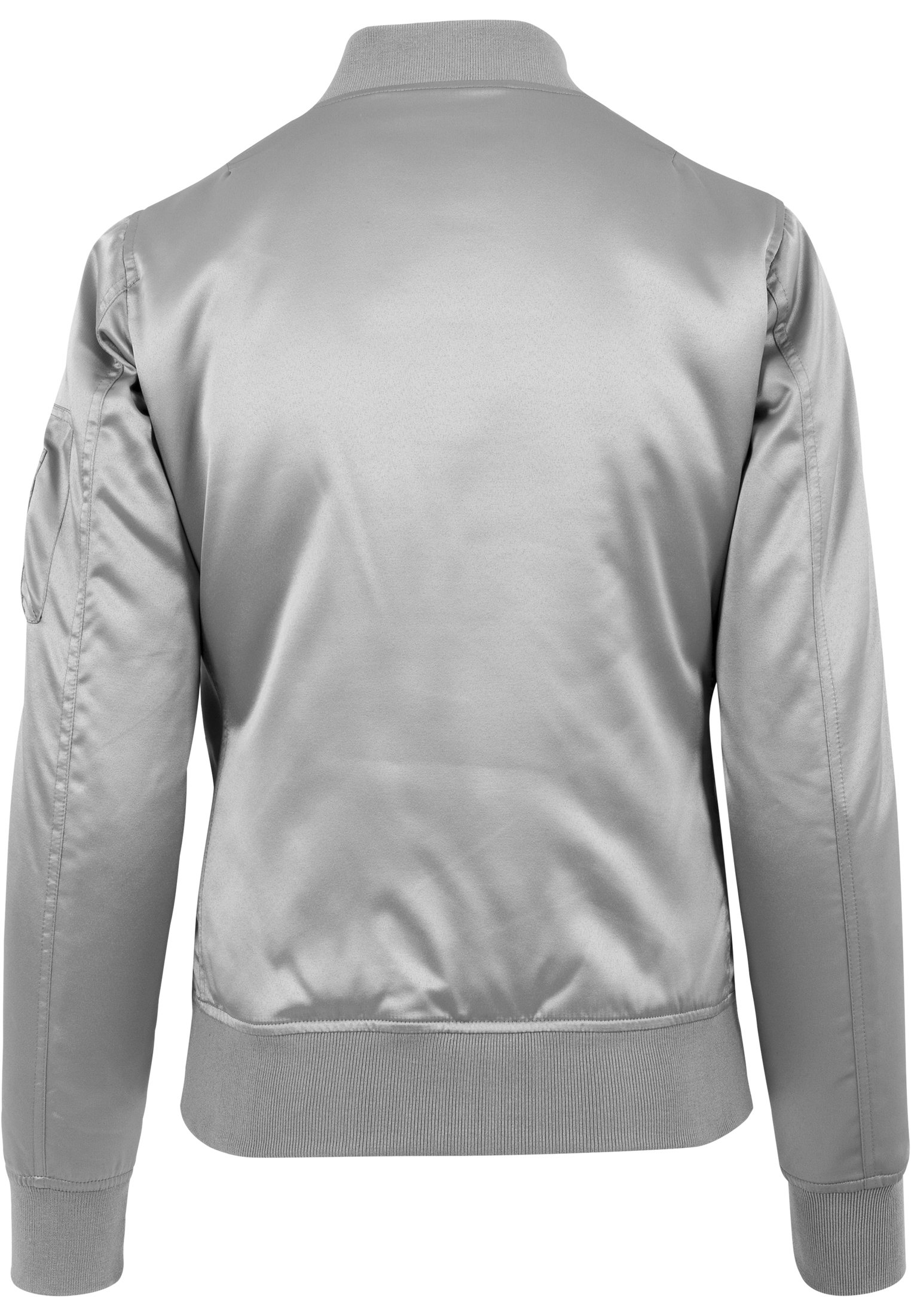 Bomber satin femme gris argenté URBAN CLASSICS