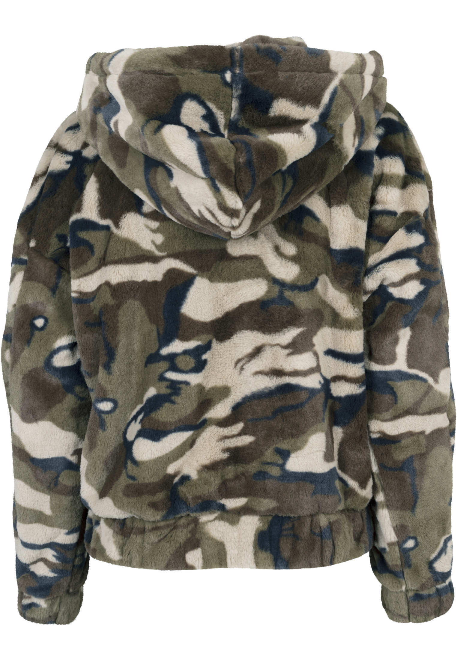 Blouson femme camouflage URBAN CLASSICS en fourrure synthétique