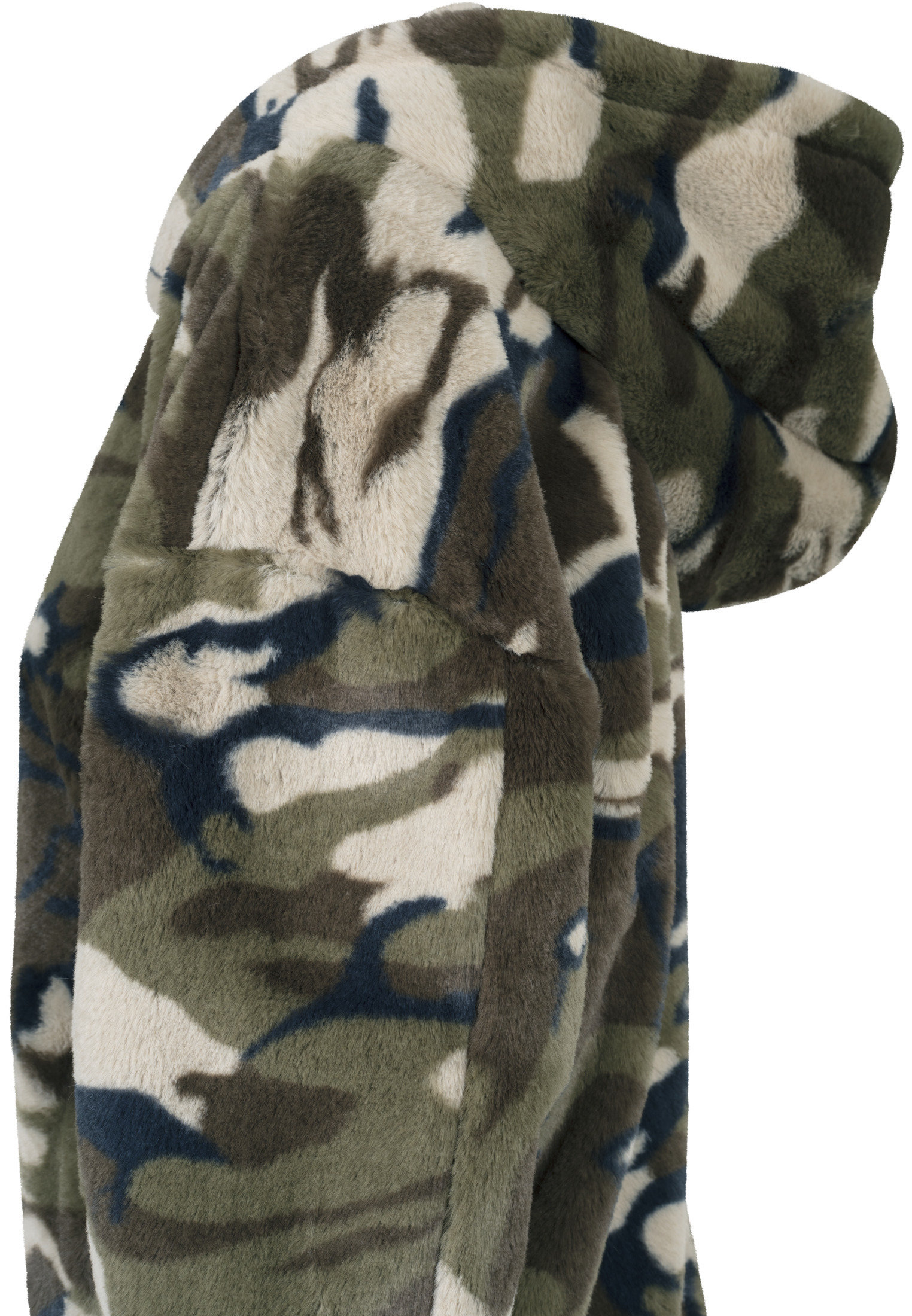 Blouson femme camouflage URBAN CLASSICS en fourrure synthétique