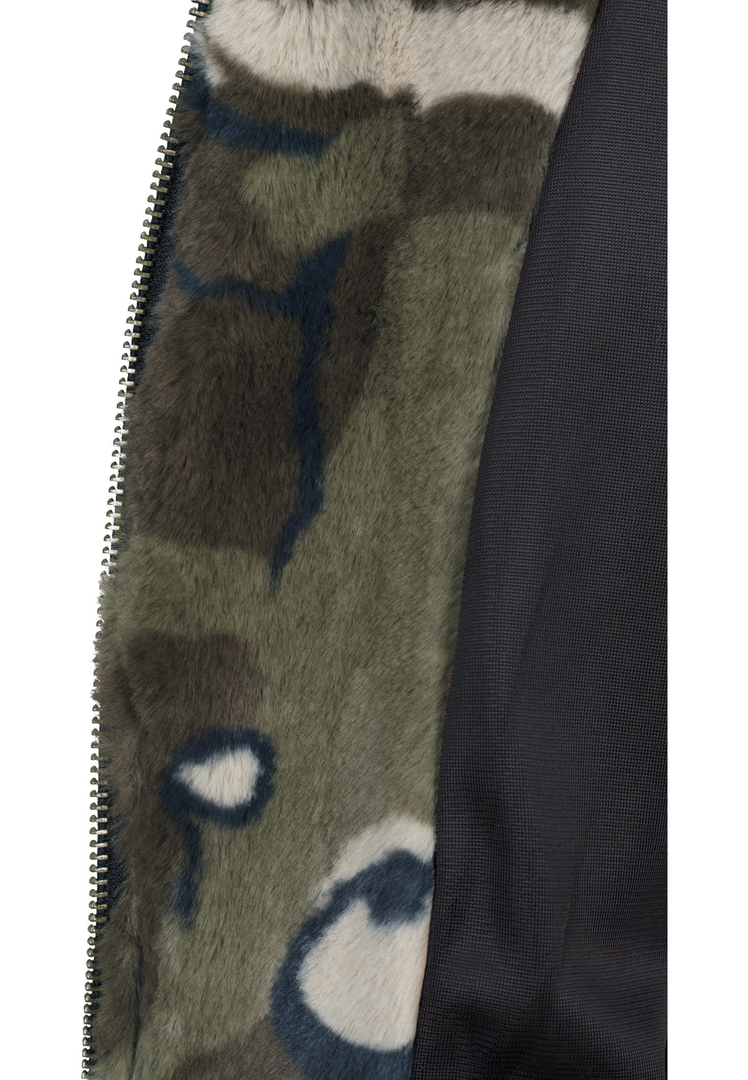 Blouson femme camouflage URBAN CLASSICS en fourrure synthétique