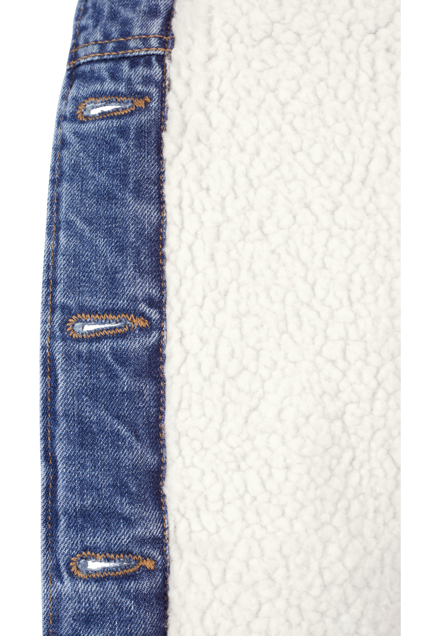 Veste en jean sherpa femme URBAN CLASSICS bleu washed