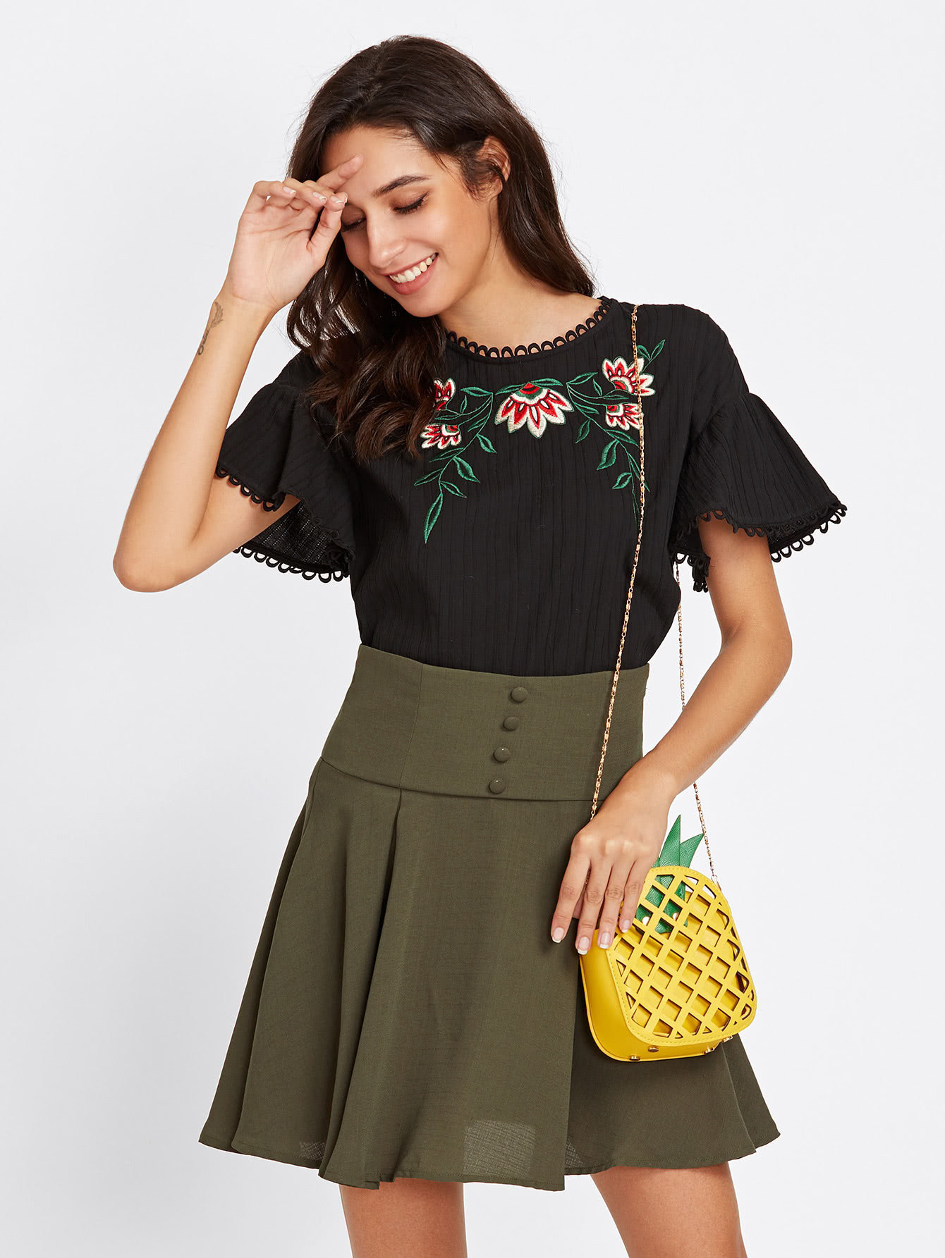 Sac à main Ananas jaune