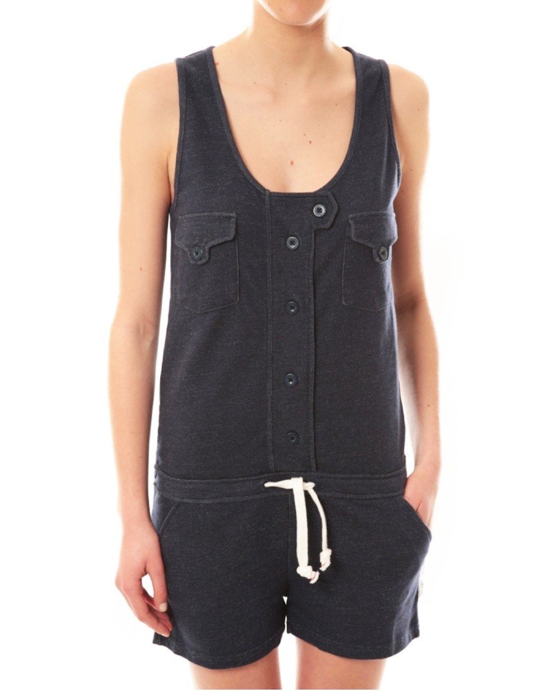 Combishort FRENCH TERRY bleue indigo fterry-lauren indigo