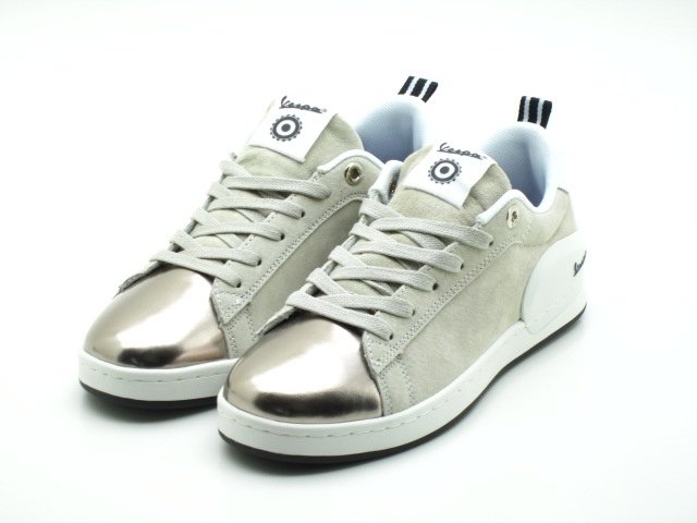 Sneakers VESPA modèle Freccia suède blanc vespa-freccia S18 off white
