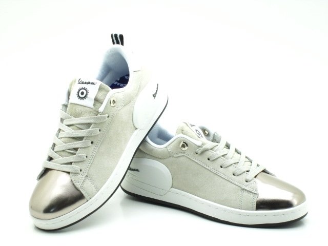 Sneakers VESPA modèle Freccia suède blanc