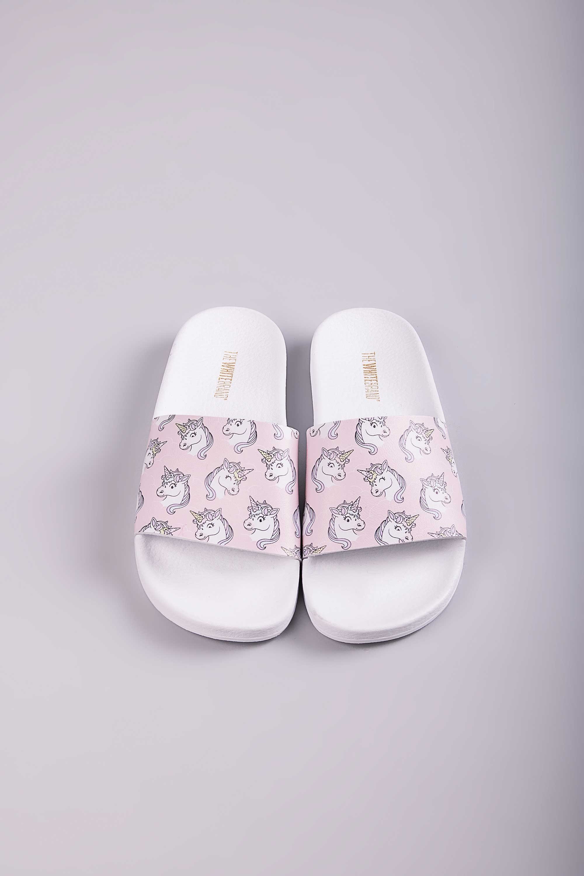 Claquettes THE WHITE BRAND Licorne thewhitebrand-S18 unicorn blanc