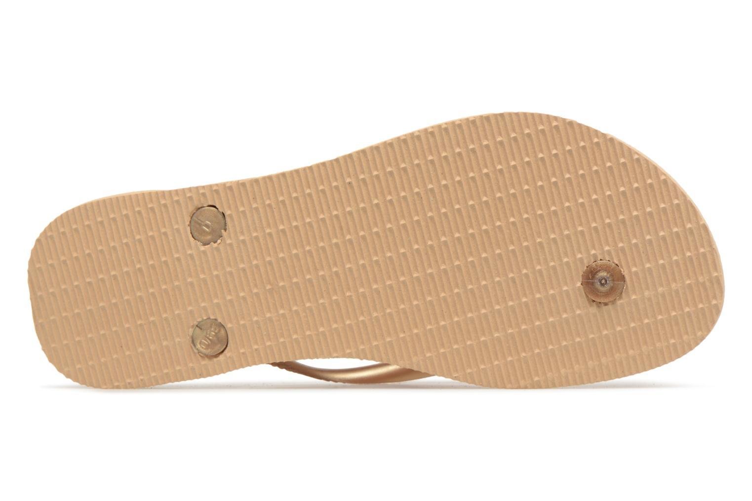 Tongs femme HAVAIANAS slim Tropical beige