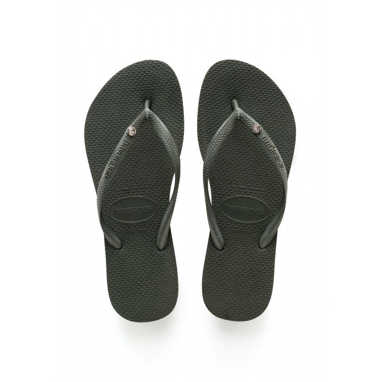 Tongs femme HAVAIANAS Slim crystal glamour kaki havaianas-slim crystal glamour olive