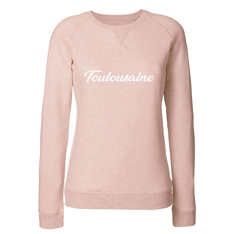 Sweat femme FABRICA DE BIGOTE "Toulousaine" rose fdb-sweat toulousaine femme rose